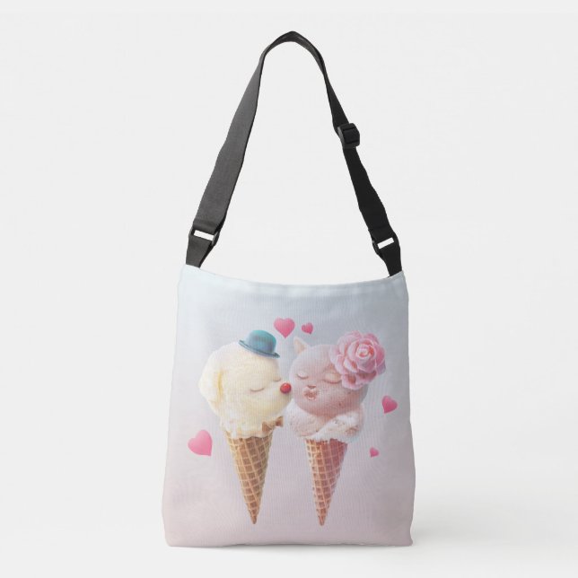 Bolsa Ajustável Casal sorvete - Amor no Primeiro Lick (Frente)