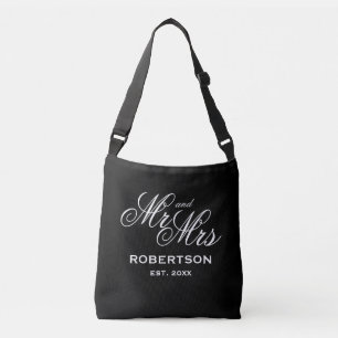 Bolsa Ajustável Casamento personalizado de recém-casados Sr e Sra
