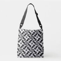 Cavalo-marinho e Starfish - Padrão preto e branco