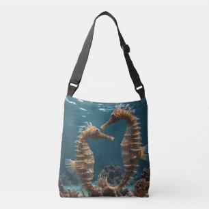 Bolsa Ajustável Cavalos-marinhos românticos sob o oceano,