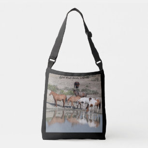 Bolsa Ajustável Cavalos Selvagens da Bacia de Lavagem de Areia