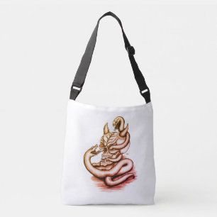 Bolsa Ajustável Caveira - Cabeça Diabo com Cobra