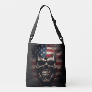 Bolsa Ajustável Caveira da Bandeira Americana