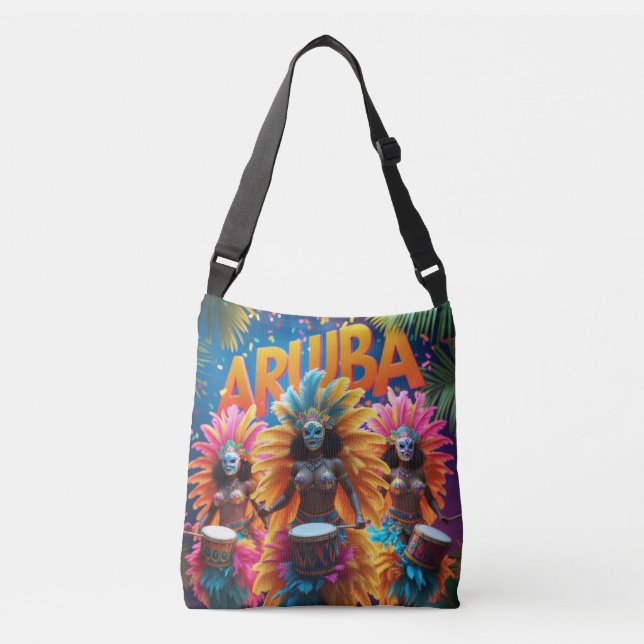 Bolsa Ajustável celebração do carnaval de aruba (Frente)