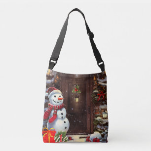 Bolsa Ajustável Cena de Natal de Snowman