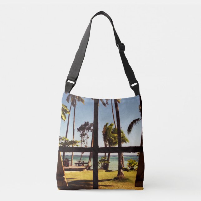 Bolsa Ajustável Cena de praia de Fiji tropical cbcna (Frente)