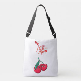 Bolsa Ajustável Cerejas engraçadas apaixonadas.