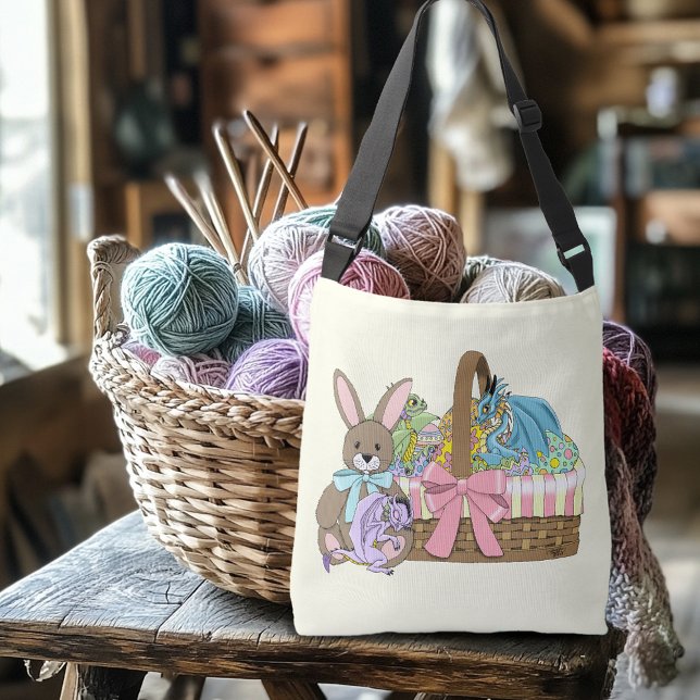 Bolsa Ajustável Cesta de Páscoa de Dragões de Fantasia Fofos e Cap (Criador carregado)