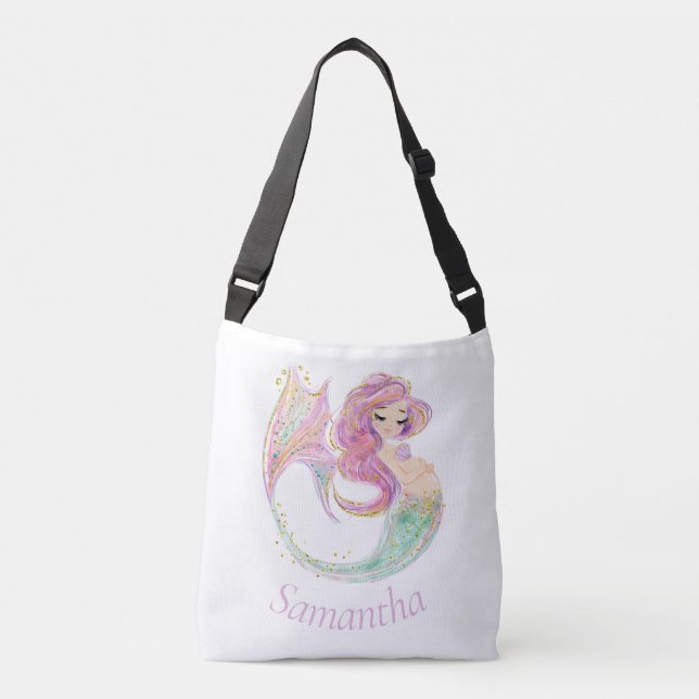 Bolsa Ajustável Chá de fraldas de Mermaid Party (Frente)