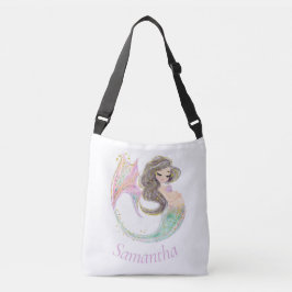 Bolsa Ajustável Chá de fraldas de Sereia. Sob O Mar. Glitter