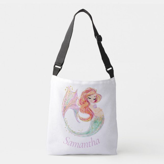 BOLSA AJUSTÁVEL CHÁ DE FRALDAS MERMAID CUTE (Frente)