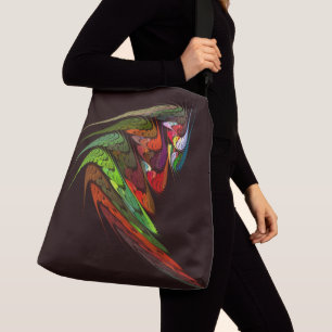 Bolsa Ajustável Chameleon Abstrato Art Cross Body