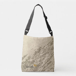 Bolsa Ajustável Champagne Dourada de luxo - Mármaco com brilho - A