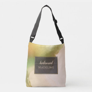 Bolsa Ajustável Chartreuse Fab Abstrato Incrível Bridesmaid
