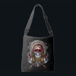Bolsa Ajustável Chefe de Headdress Indígena Nativo Americano<br><div class="desc">Design de Headdress Chefe Indiano do Caveira Nativo para cada amante nativo da história americana.</div>