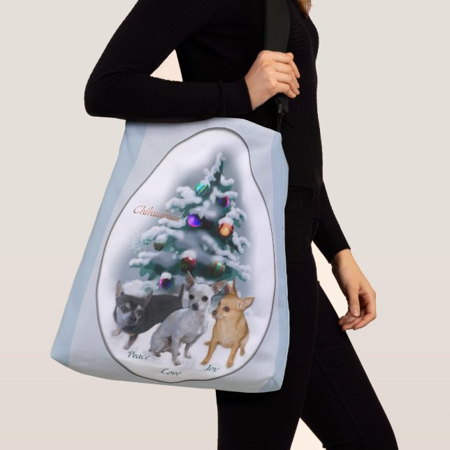 Bolsa Ajustável Chihuahua Trio Natal (Close Up)
