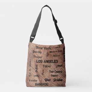 Bolsa Ajustável cidades marrom rústicas mais famosas do mundo