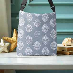 Bolsa Ajustável Cinza Classy Damask Regency Cadet