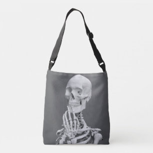 Bolsa Ajustável Cinza Negra e Branca do Halloween