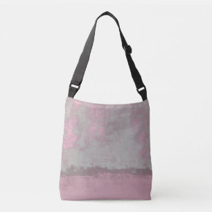 Bolsa Ajustável Cinza Rosa Rustic Mallow, Abstrato, n.º 42