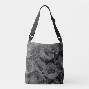 Bolsa Ajustável Cinzas Elegantes cinzas cinzas flores florais