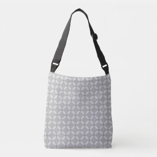 Bolsa Ajustável Círculos Cinza Claro Elegantes e Pontos Prateados