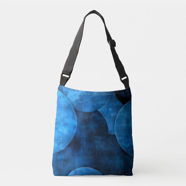 Bolsa Ajustável Círculos da Lua Azul (Frente)