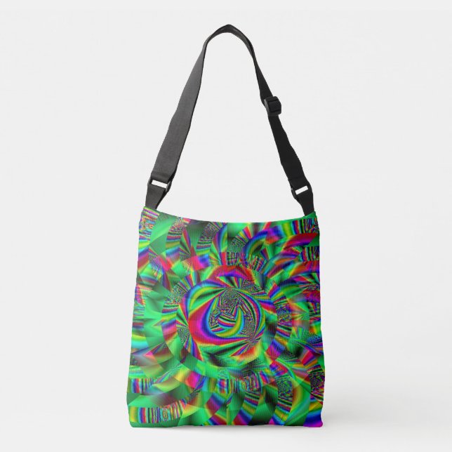 Bolsa Ajustável Círculos Psicodélicos...... (Frente)