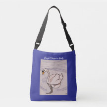 Cisne - Força embrulhada em azul profundo de belez