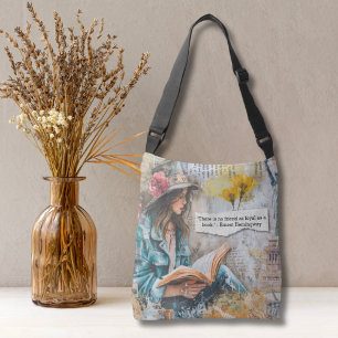 Bolsa Ajustável Citação de Leitura de Menina