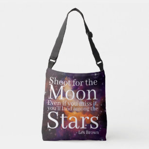 Bolsa Ajustável Citação Inspirativa Nebula Laranja Roxa