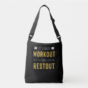 Bolsa Ajustável Citação Motivacional Engraçada Chamada de Workout