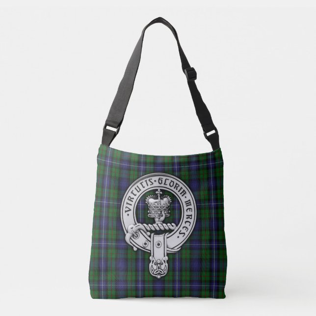 Bolsa Ajustável Clan Donnachaidh (Robertson) Crest/Hunting Tartan (Frente)