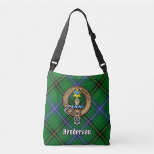 Bolsa Ajustável Clan Henderson Crest sobre Tartan