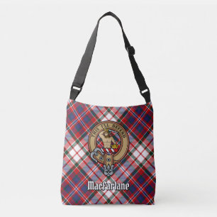 Bolsa Ajustável Clan MacFarlane Crest sobre o vestido Tartan