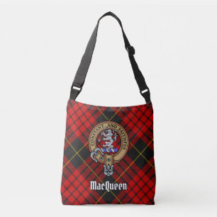 Bolsa Ajustável Clan MacQueen Crest sobre Tartan