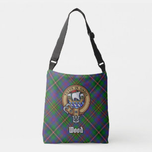 Bolsa Ajustável Clan Wood Crest sobre Tartan