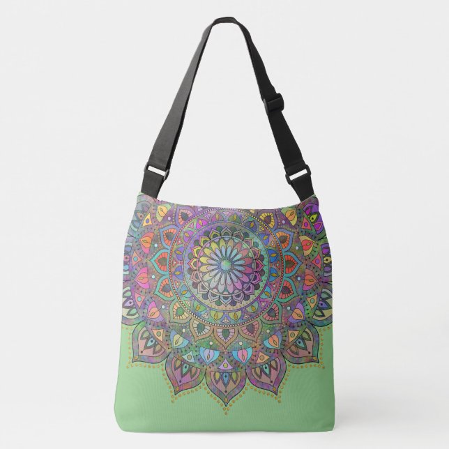 Bolsa Ajustável Clássico Colorosamente Mandala Índia Estilo 1 (Frente)