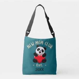 Bolsa Ajustável Clube de Nova Mãe Est. 20XX Panda Com Coração