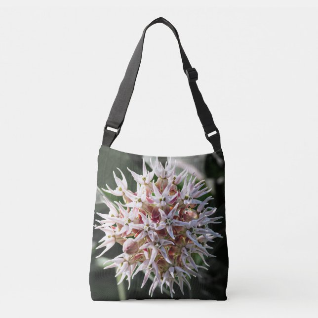 Bolsa Ajustável Cluster de Flores de Algodão Rosa Natureza (Frente)