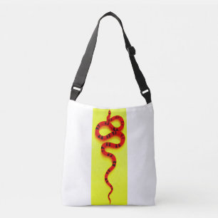 Bolsa Ajustável cobra coral alaranjado/vermelho