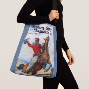 Bolsa Ajustável cobrir da revista Western Story de 1924.