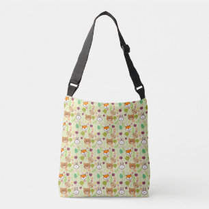 Bolsa Ajustável coelho, gato, raposa, padrão de urso