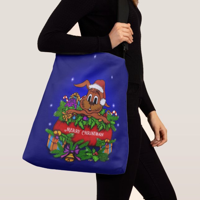 Bolsa Ajustável Coelho Natal (Close Up)