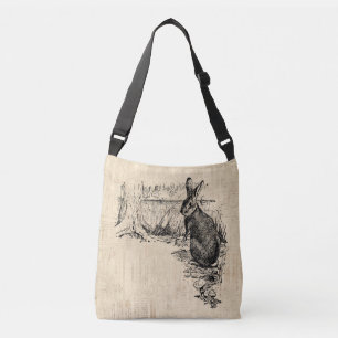 Bolsa Ajustável Coelho Vintage - Arte Coelhinha Ilustrada