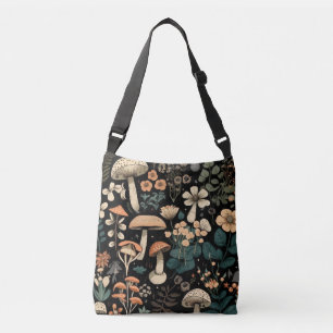 Bolsa Ajustável Cogumelo bonito e Design clássico de flores