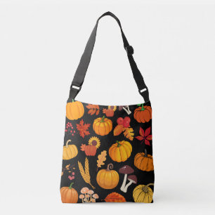 Bolsa Ajustável Cogumelos de abóbora caem outono Padrão de Ação de