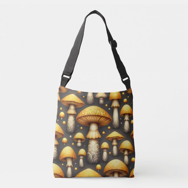 Bolsa Ajustável Cogumelos Dourados (Frente)