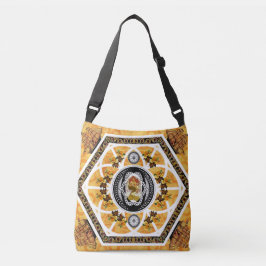 Bolsa Ajustável Colagem da safra Retro com rendas e flores