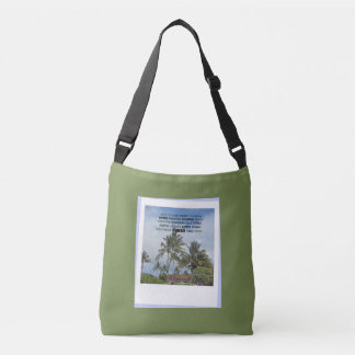 Bolsa Ajustável Colagem de Arte de Palavras do Havaí